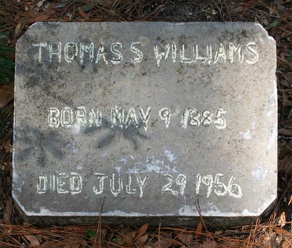Thomas S. Williams Gravestone Photo