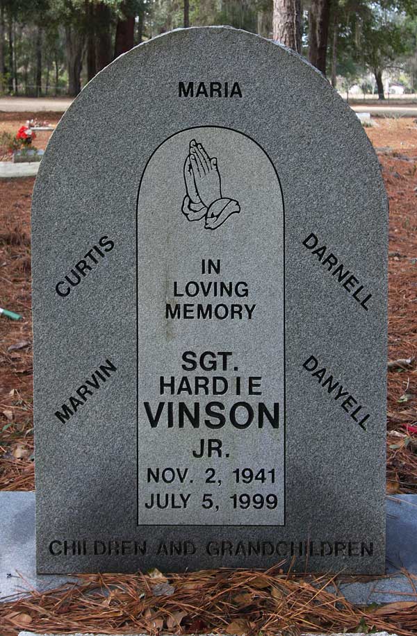 Sgt. Hardie Vinson Gravestone Photo