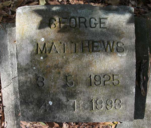 George Matthews Gravestone Photo
