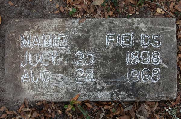 Mamie Fields Gravestone Photo