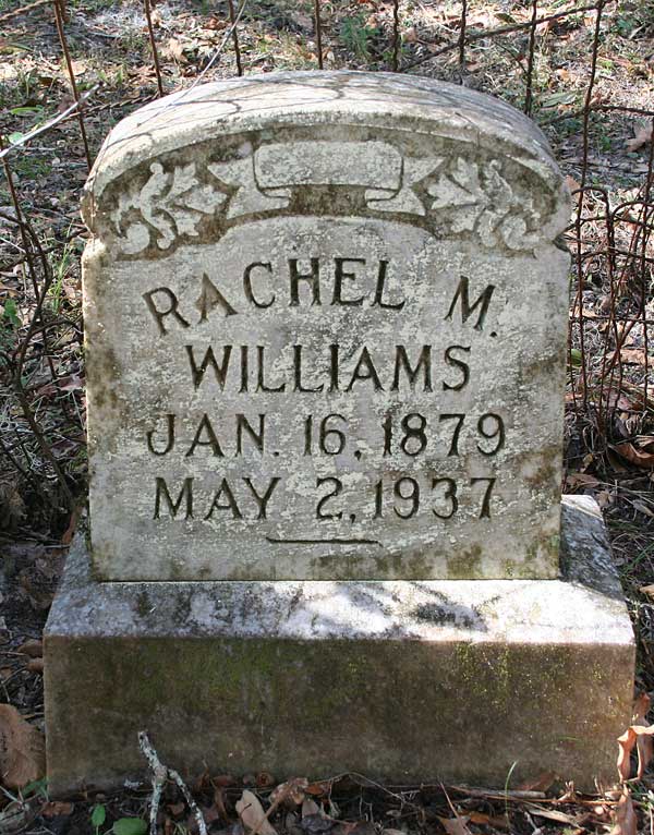 Rachel M. Williams Gravestone Photo
