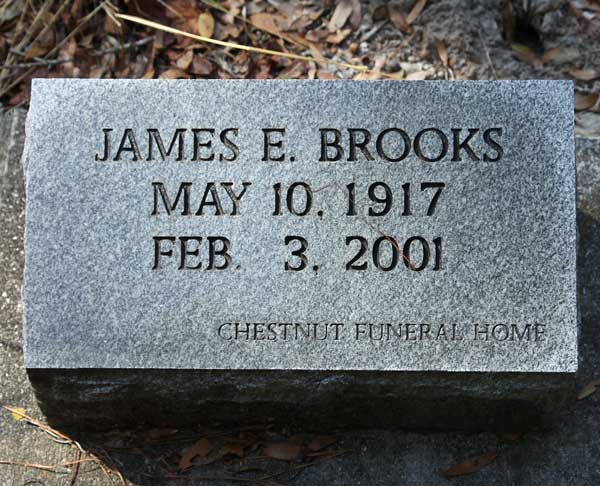 James E. Brooks Gravestone Photo