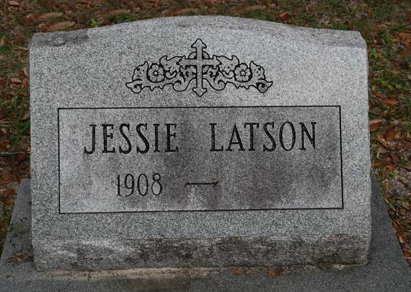 Jessie Latson Gravestone Photo