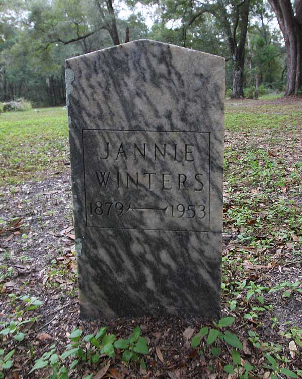Jannie Winters Gravestone Photo