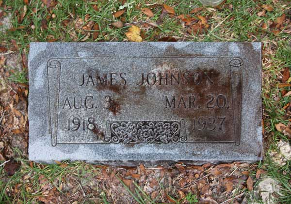 James Johnson Gravestone Photo