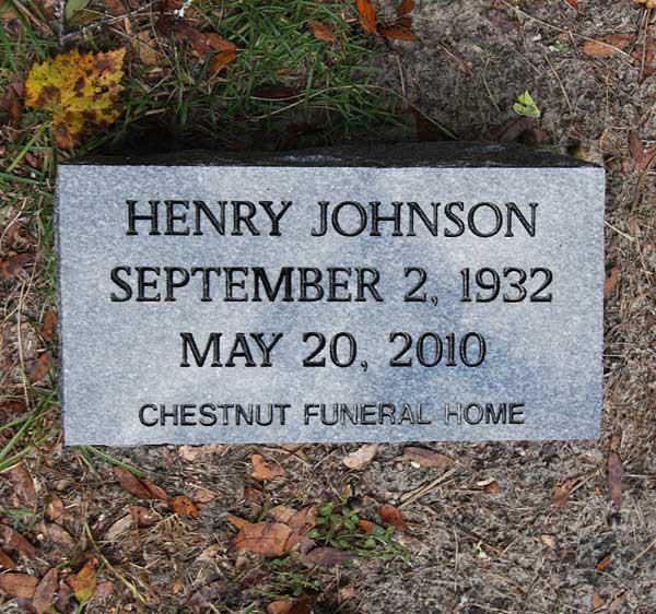 Henry Johnson Gravestone Photo