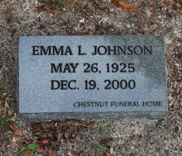 Emma L. Johnson Gravestone Photo