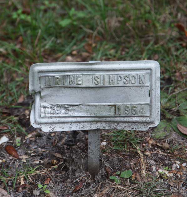 Irine Simpson Gravestone Photo