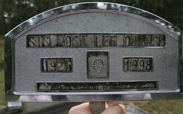 Rosa Lee Owens Gravestone Photo