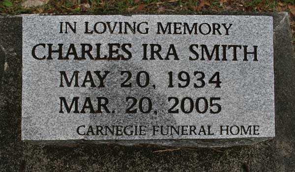 Charles Ira Smith Gravestone Photo