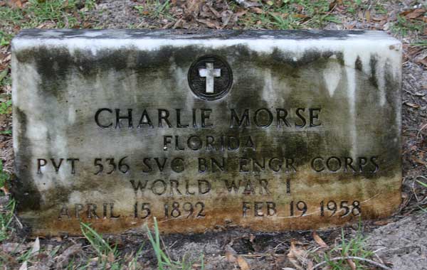 Charlie Morse Gravestone Photo