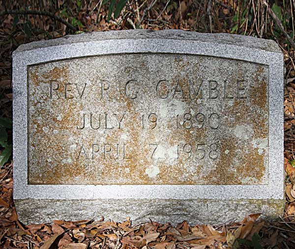 R.G. Gamble Gravestone Photo