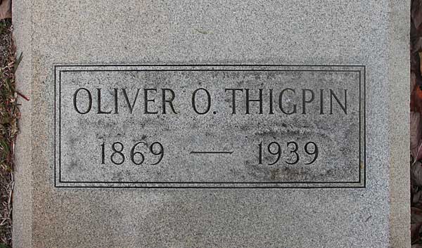 Oliver O. Thigpin Gravestone Photo