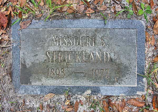 Missouri S. Strickland Gravestone Photo
