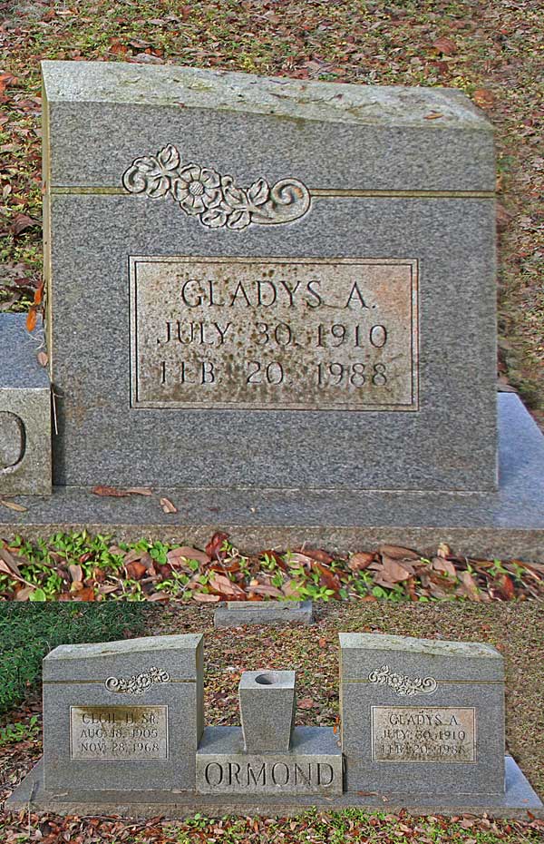 Gladys A. Ormond Gravestone Photo
