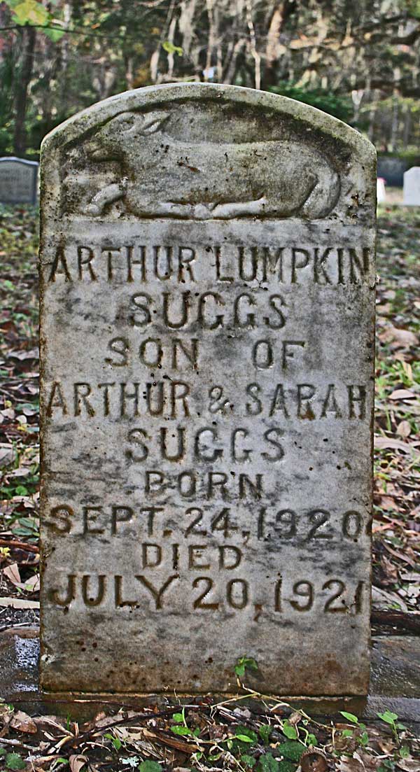 Arthur Lumpkin Suggs Gravestone Photo