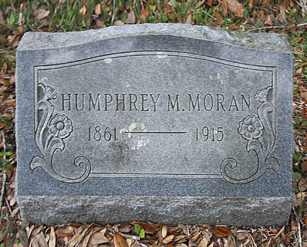 Humphrey M. Moran Gravestone Photo