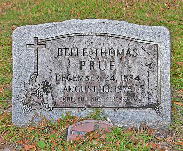 Bell Thomas Prue Gravestone Photo