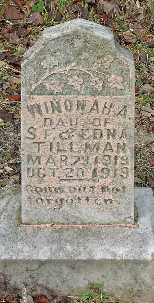 Winonah A. Tillman Gravestone Photo