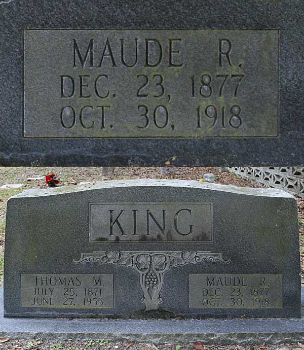 Maude R. King Gravestone Photo