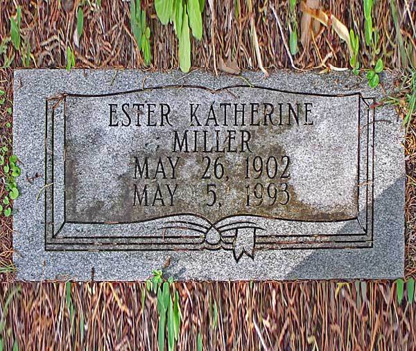 Ester Katherine Miller Gravestone Photo