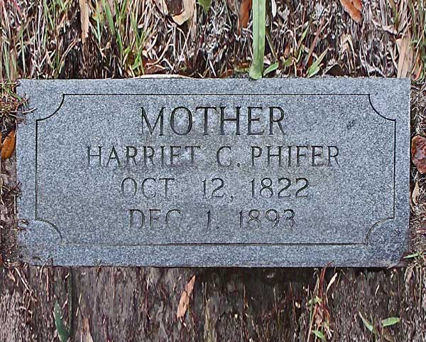 Harriet C. Phifer Gravestone Photo