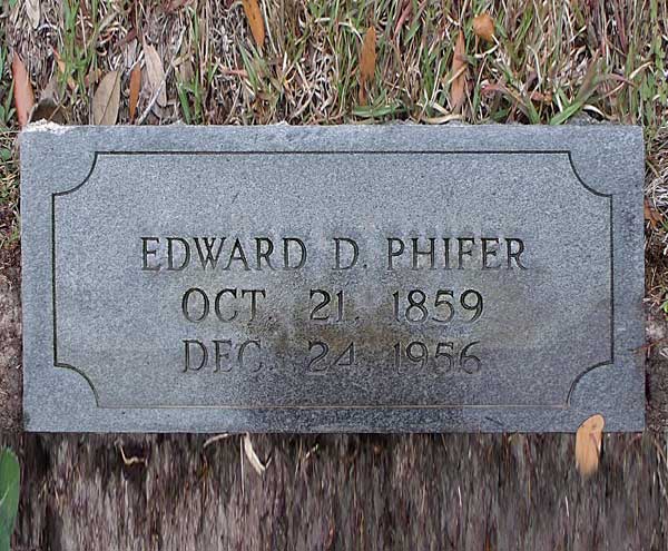 Edward D. Phifer Gravestone Photo