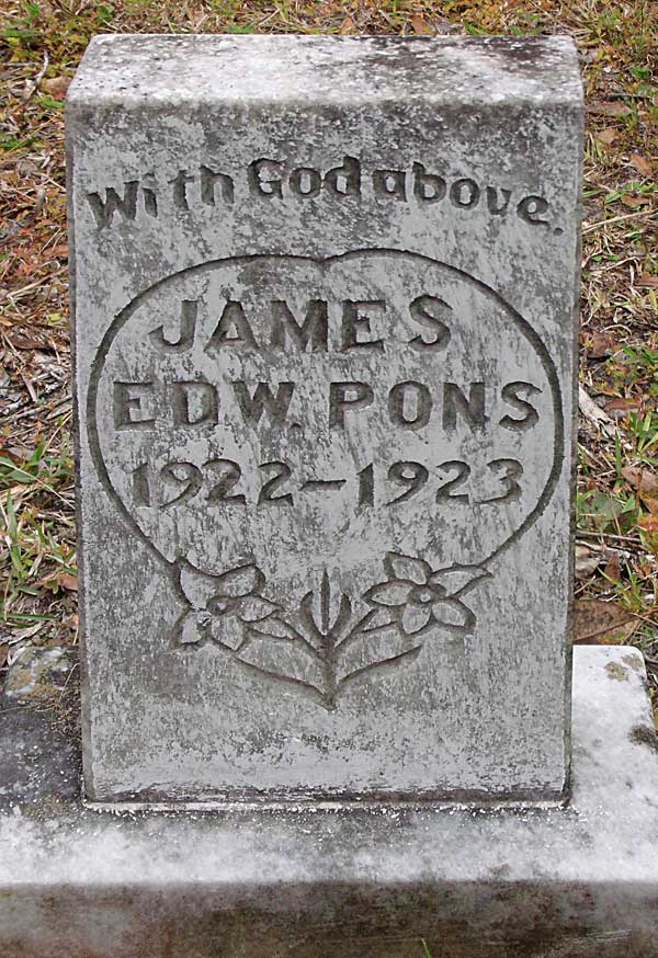 James Edw. Pons Gravestone Photo