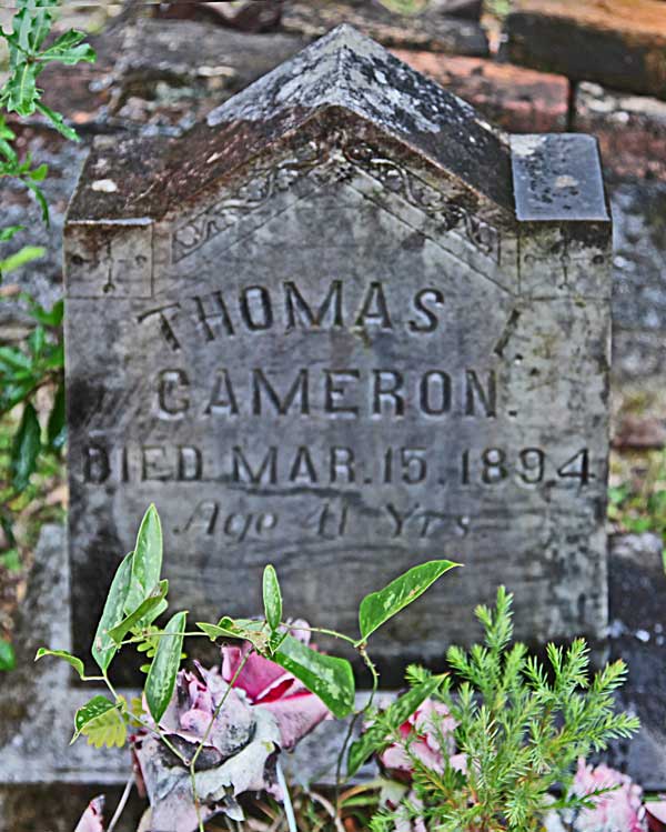 Thomas L. Cameron Gravestone Photo