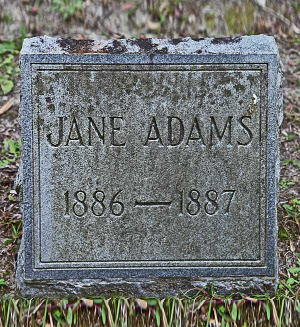 Jane Adams Gravestone Photo