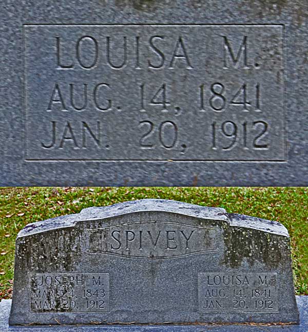 Louisa M. Spivey Gravestone Photo