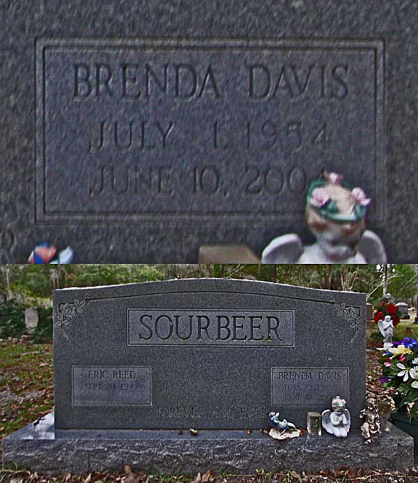 Brenda Davis Sourbeer Gravestone Photo