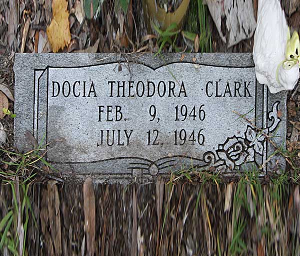 Docia Theodora Clark Gravestone Photo
