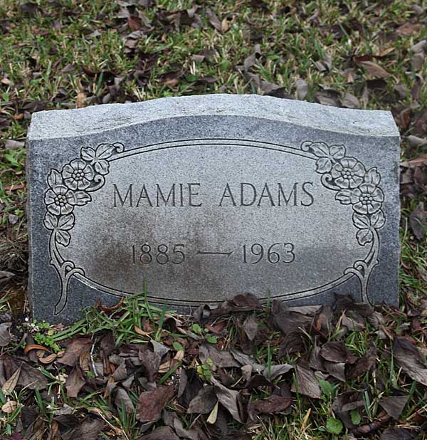 Mamie Adams Gravestone Photo