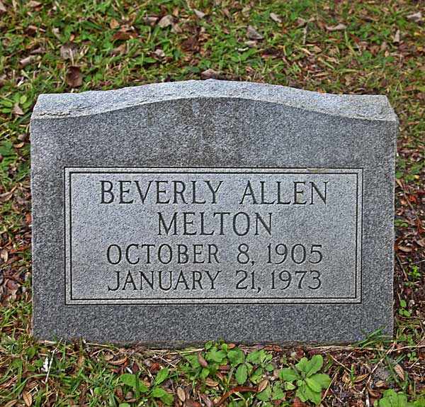 Beverly Allen Melton Gravestone Photo