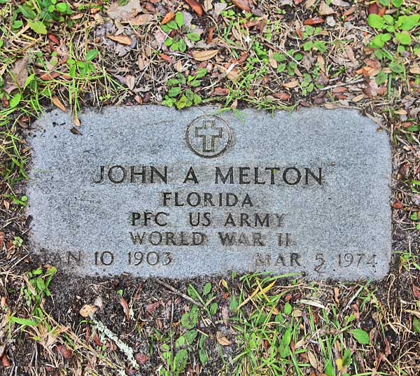 John A. Melton Gravestone Photo