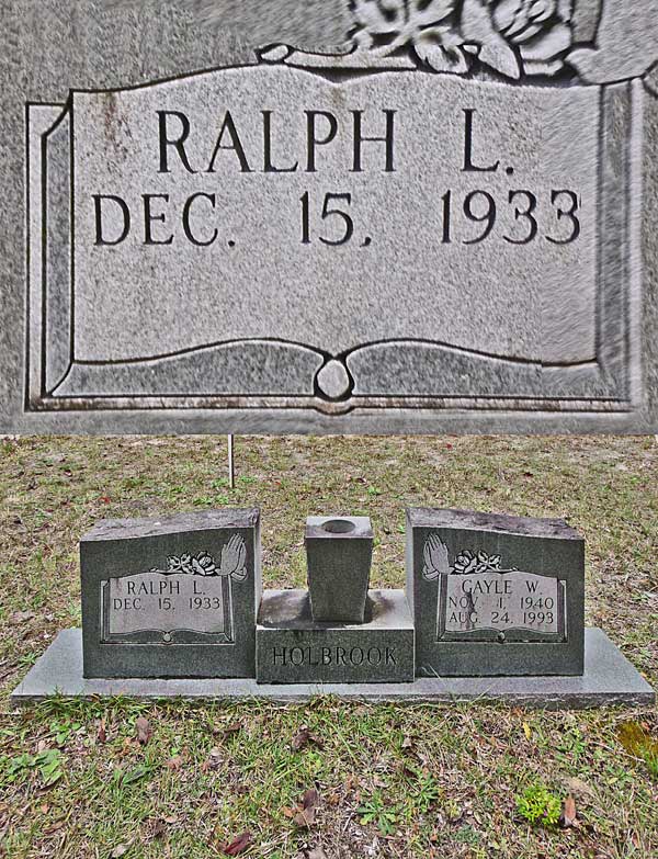 Ralph L. Holbrook Gravestone Photo