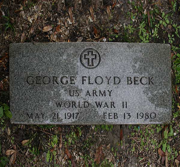 George Floyd Beck Gravestone Photo