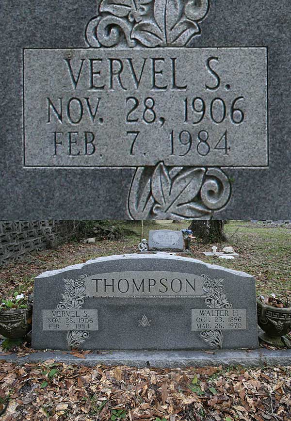 Vervel S. Thompson Gravestone Photo