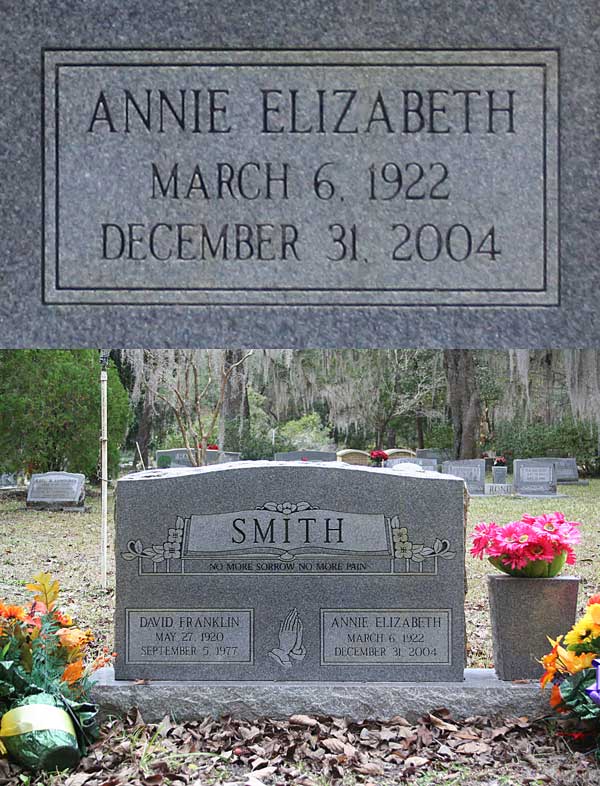 Annie Elizabeth Smith Gravestone Photo