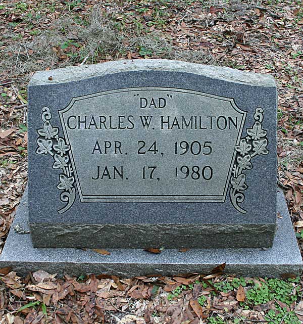 Charles W. Hamilton Gravestone Photo
