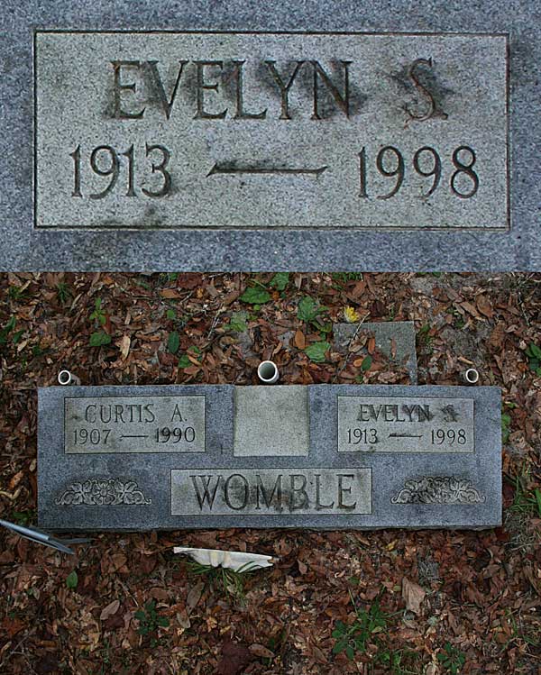 Evelyn S. Womble  Gravestone Photo