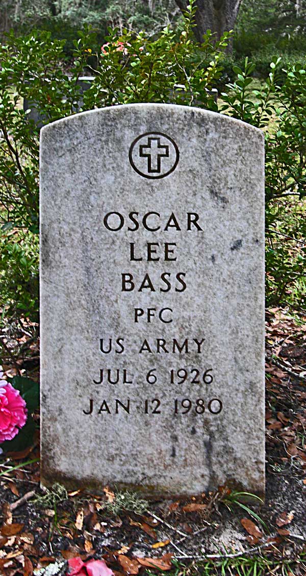 Oscar Lee Bass Gravestone Photo