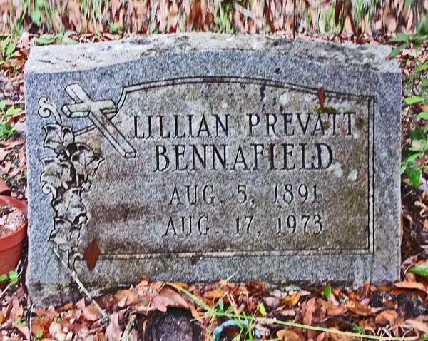 Lillian Prevatt Bennafield Gravestone Photo