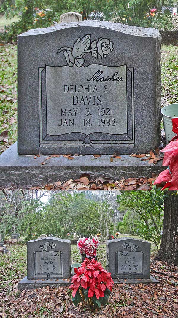Delphia S. Davis Gravestone Photo