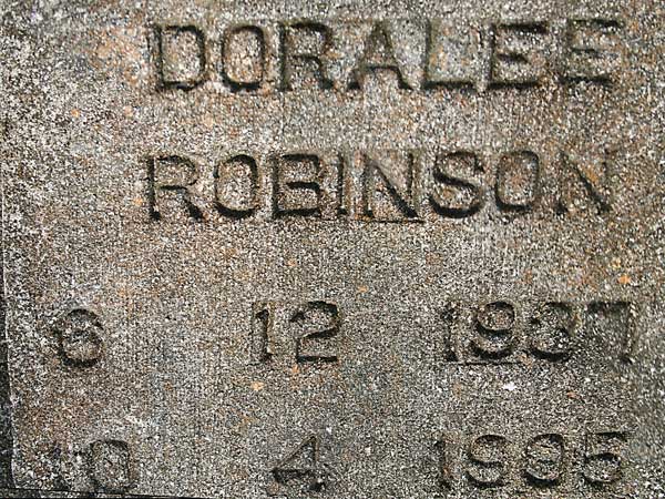 DORALEE ROBINSON Gravestone Photo
