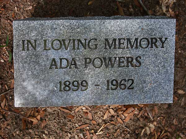 ADA POWERS Gravestone Photo