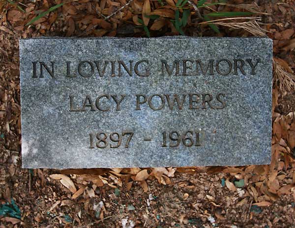 LACY POWERS Gravestone Photo