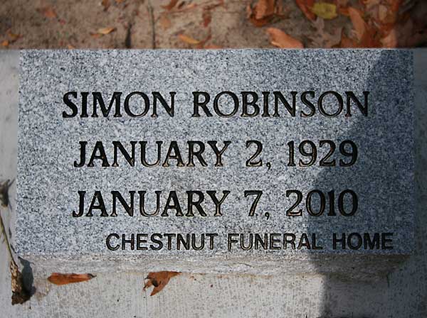 SIMON ROBINSON Gravestone Photo