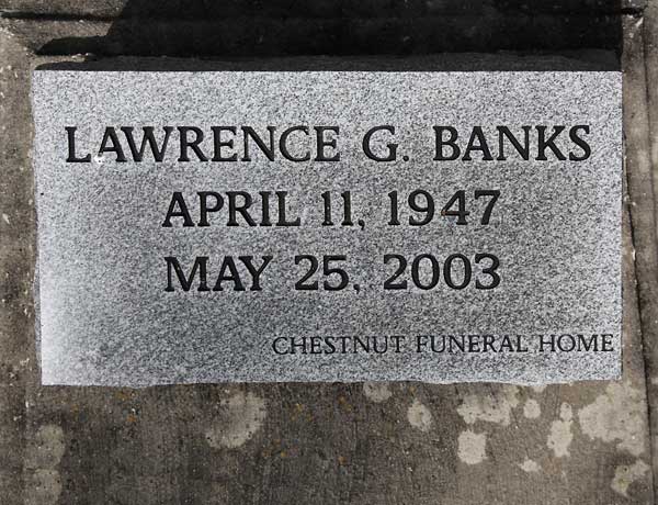 LAWRENCE G. BANKS Gravestone Photo